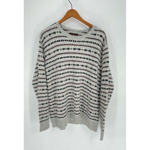 Steve & Berry's XL Mens Sweater Wool Blend Pull Over Grandpa Oatmeal‎